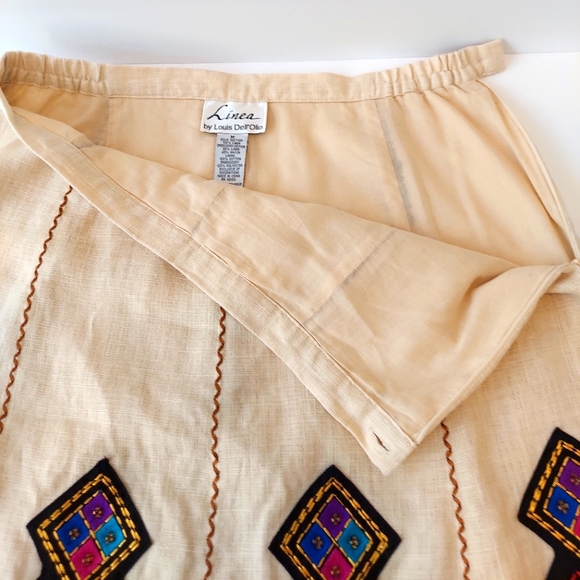 Linea by Louis Dell'Olio Linen Skirt - Picture 3 of 9